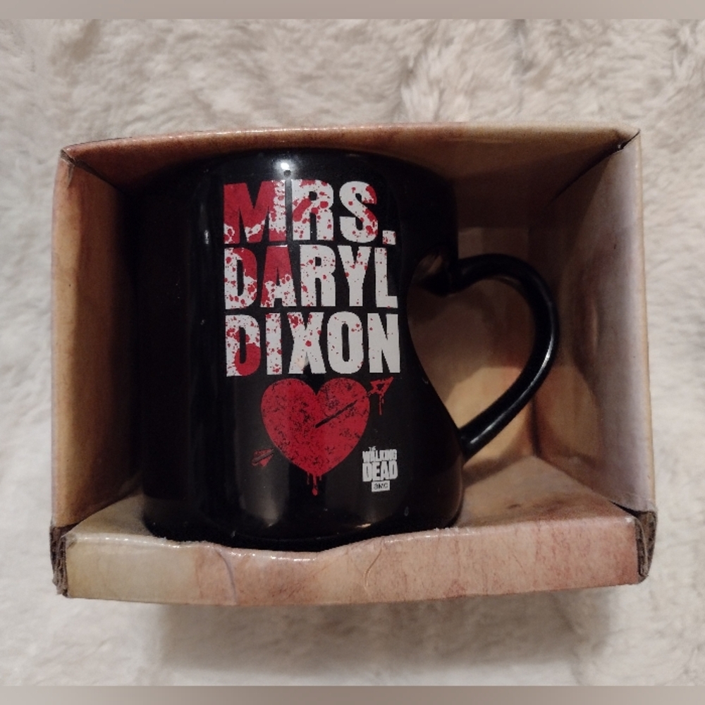 Mrs. Daryl Dixon Coffee Mug Cup The Walking Dead Zombie Blood Splattered Graphic